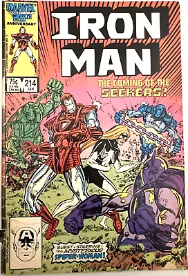 Buy Iron Man # 214. 1st Series. Jan.  1987.  Tom Morgan-cover. Vg 4.0 • 2.24£