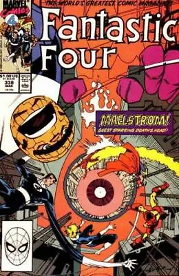 Buy Fantastic Four (1961) # 338 (8.0-VF) Thor Iron Man Death's Head 1990 • 5.85£
