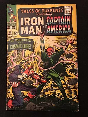 Buy Tales Of Suspense 80 5.5 6.0 Marvel 1966 Iron Man Captain America Red Skull Bd • 30.18£