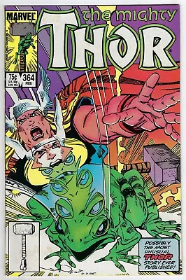 Buy Mighty Thor #364 - 1st Appearance Of Thor Frog! First 75-cent Cover Price!  (2) • 9.19£