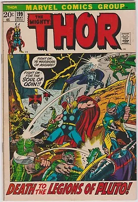 Buy The Mighty Thor #199, May 1972 Looks Great Off White • 31.15£