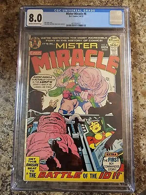 Buy Mister Miracle #8 (1972) CGC 8.0 Jack Kirby Bronze Age DC Comics  • 35.57£