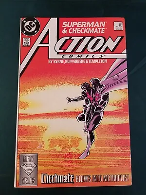 Buy Action Comics #598 Great Condition 9.0 1988 1st Checkmate App, Byrne Art!! • 7.96£