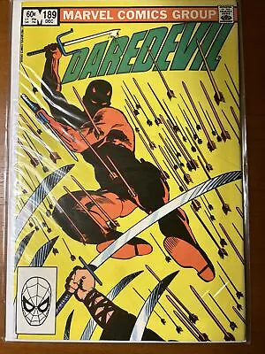 Buy Daredevil #189-death Of Stick And Black Widow-frank Miller Art • 5.62£
