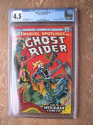 Buy Marvel Spotlight #8  CGC 4.5  1973   Ghost Rider  The Witch-Man Cometh! • 59.96£