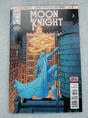 Buy Moon Knight #188,Key! 1st Appearance Of Sun King! 2018 Marvel Comics. Fine Cdtn • 2.50£