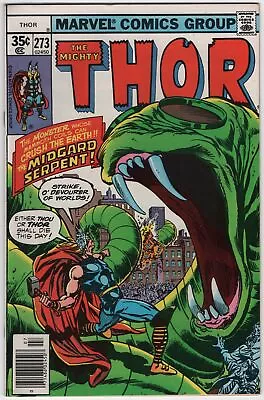 Buy The Mighty Thor Comic Book #273 Marvel Comics First Red Norvell 1978 VERY FINE • 5.12£