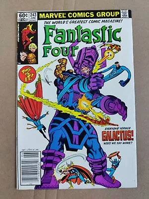 Buy Fantastic Four #243 NEWSSTAND 1982 Galactus Cover Nice FN/VF John Byrne • 23.30£