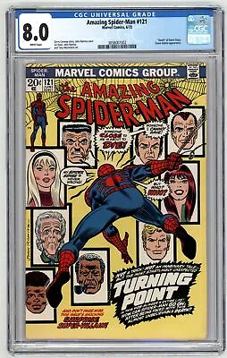 Buy Amazing Spider-Man #121 Br CGC 8.0 Br  Death  Of Gwen Stacy • 413.74£