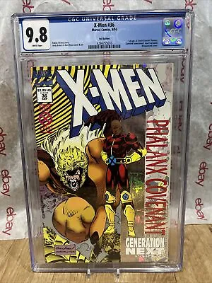 Buy Cgc  9.8 X-Men 36 Phalanx Covenant White Pages 1st App Of Synch Comic 1994 • 60.20£