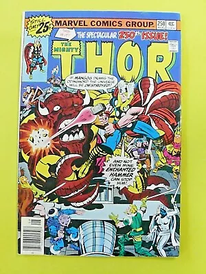 Buy Thor #250 - Vs Mangog - Jack Kirby Art - Len Wein Story - VF - Marvel • 7.99£