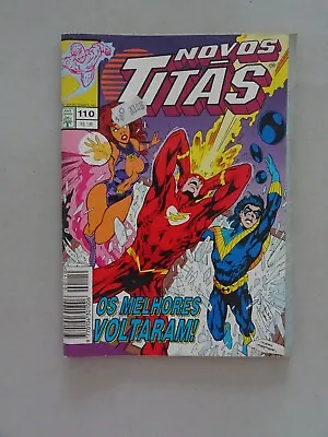 Buy The Flash #81 Novos Titãs #110 Portuguese Brazilian Comics DC 1995 • 14.36£