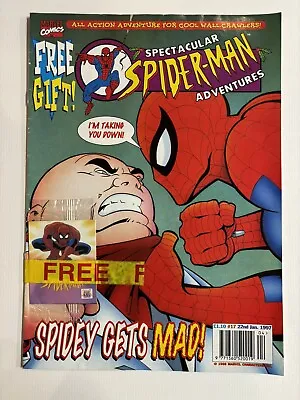 Buy Marvel SPECTACULAR SPIDERMAN ADVENTURES C/w FREE GIFT #17 22 Jan 97 UK Edition • 9.95£
