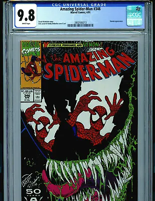 Buy Amazing Spider-man # 346 CGC 9.8 1991 Marvel Amricons K40 • 275.96£