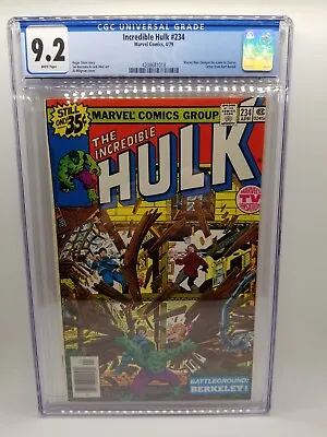 Buy 1979 Marvel Incredible Hulk #234 Marvel Man 1st Appearance Quasar Cgc 9.2 • 92.48£