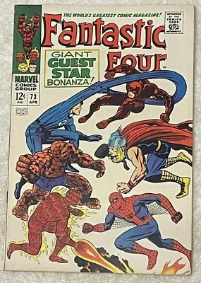 Buy Fantastic Four #73 (RAW 8.5-9.0 MARVEL 1968) Thor. Spider-Man. Daredevil. • 118.54£