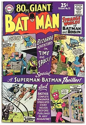 Buy 80 Page Giant  # 12   VERY FINE+    July 1965   Batman     See Photos • 103.35£