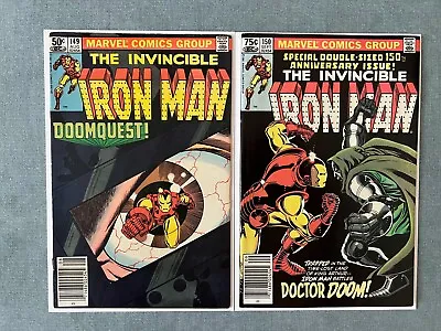 Buy Iron Man #149 & #150 Newsstands Classic John Romita JR. Doctor Doom Cover • 79.16£