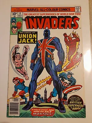 Buy Invaders #8 Sep 1976 FINE+ 6.5 Union Jack Joins The Invaders, 1st Cover App • 19.99£