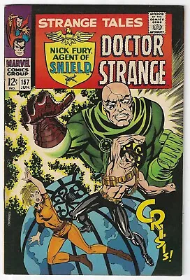 Buy Strange Tales #157 1st Living Tribunal Cameo Steranko Nick Fury Sharp Fvf • 51.27£