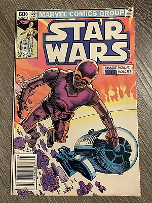 Buy Star Wars #58 Newsstand Marvel Comics 1982 Bagged Boarded FN+ • 6.31£