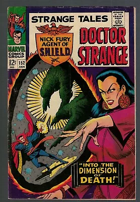 Buy Marvel Comics Strange Tales 152 VGF 5.0   Strange Fantastic Four 1966  • 16.99£