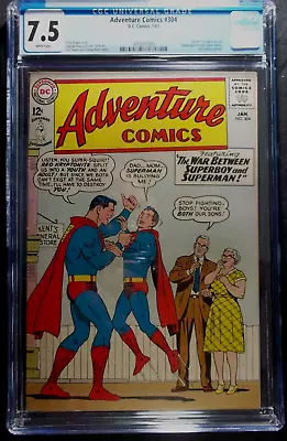 Buy Adventure Comics #304 CGC 7.5 Death Of Lightning Lad Vintage DC Comics 1963 • 200.14£