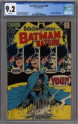 Buy Detective Comics #408 Cgc 9.2 White Pages 1971 • 283.83£