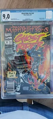 Buy Ghost Rider #28 Cgc 9.0 Graded 1992 1st Appearance Of Lilith! Newsstand Edition! • 69.98£