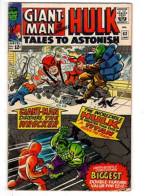 Buy Tales To Astonish #63 (1965) - Grade 5.0 - 1st Full Appearance Of The Leader! • 142.48£