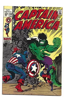 Buy Captain America #110, VF- 7.5, 1st Appearance Viper; Steranko Art; Hulk • 207.93£
