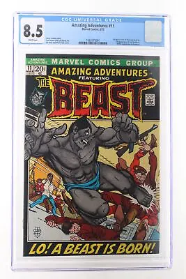 Buy Amazing Adventures #11 - Marvel Comics 1972 CGC 8.5 1st Appearance Of The Beast  • 196.30£