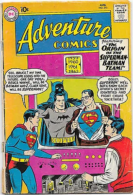 Buy Adventure Comics #275 DC Comics 1960 Bruce Wayne & Clark Kent Meet As Teens G/VG • 39.98£