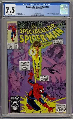 Buy Spectacular Spider-Man #176 (1991) 1st App Corona! CGC • 31.97£