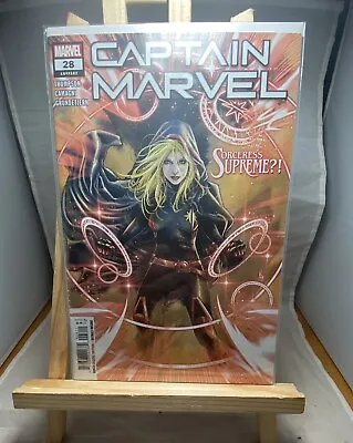 Buy Captain Marvel #28 Marco Checchetto Sorceress Supreme Cover 2021 • 3.22£