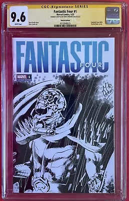 Buy Fantastic Four #1 W/ANNIHILUS Sketch By Mike Perkins CGC SS 9.6 Blank Cover • 199£