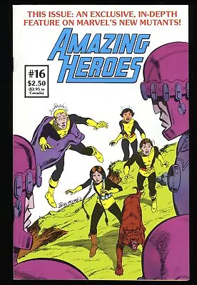Buy Amazing Heroes #16 VF 8.0 1st Appearance New Mutants! Fantagraphics Books • 26.88£