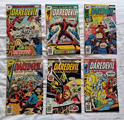 Buy Daredevil 1976  6 Comic Run Lot 133 134 135 136 137 & 138 • 8£