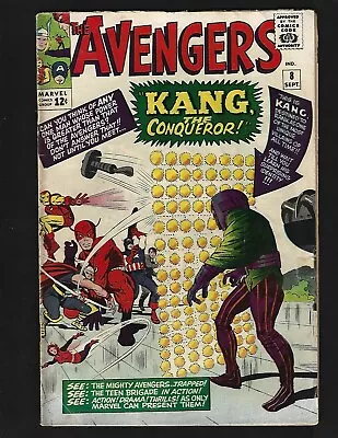 Buy Avengers #8 VGFN Kirby 1st & Origin Kang Rama-Tut Early S.A. Captain America • 199.98£