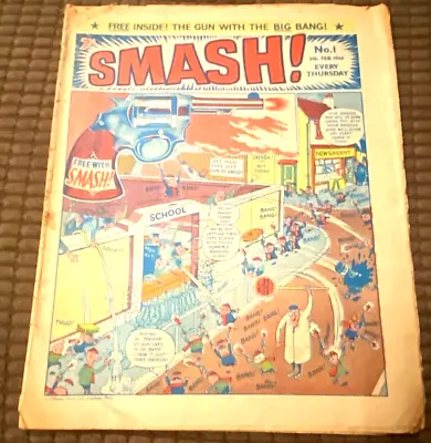 Buy SMASH! #1 (Feb 1966) Comic Issue (Grimly Feendish/Queen Of The Seas) • 89.99£