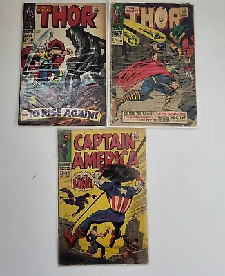 Buy Mighty Thor #143, 151 & Captain America #105 Marvel Comics Silver Age  • 39.65£