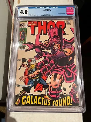 Buy Thor #168 CGC 4.0 VG, OW/W, Origin Of Galactus! • 63.29£