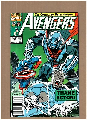 Buy Avengers #334 Newsstand Marvel Comics 1991 1st Thane Ector VF/NM 9.0 • 4.97£