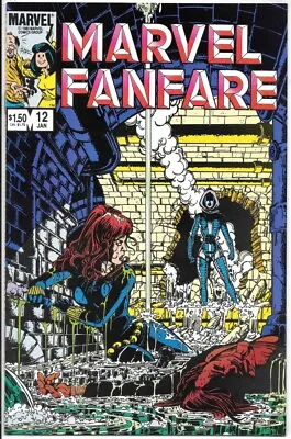 Buy Marvel Fanfare Comic Book #12 Marvel Comics 1984 Black Widow UNREAD FINE+ • 1.38£