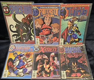 Buy Marvel Comics Group Full Set #1 (spiderman/xmen/cap/ff/dd/thor) Full Set Of 6 • 35£