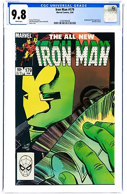 Buy Iron Man #179 CGC 9.8 WP NM/MT Marvel 1984 Radioactive Man Eternals Avengers • 137.03£