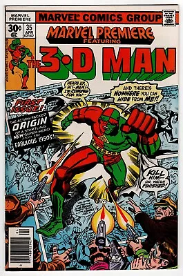Buy Marvel Premiere #35 (1977) 1st Appearance 3-D Man Chuck Chandler By Marvel FN • 7.69£
