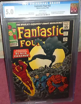 Buy Fantastic Four #52 - 1st Black Panther - Cgc 5.0 • 750£