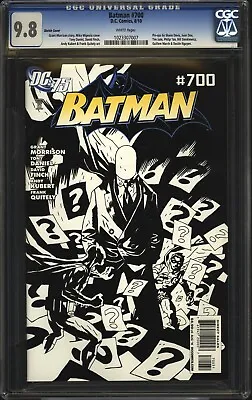 Buy Batman #700 CGC 9.8 NM/MT WP RARE Retailer Incentive Sketch Variant DC 2010 • 236.39£