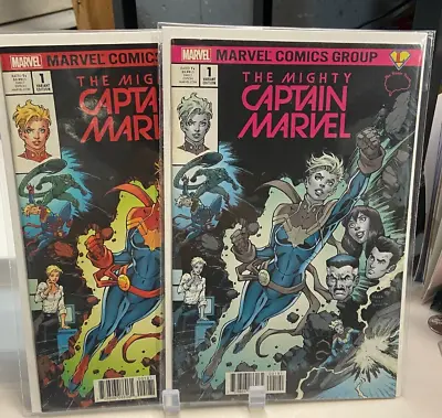Buy (2) The Mighty Captain Marvel #1 Color Variant Brain Trust A Todd Nauck Marvel • 12.79£